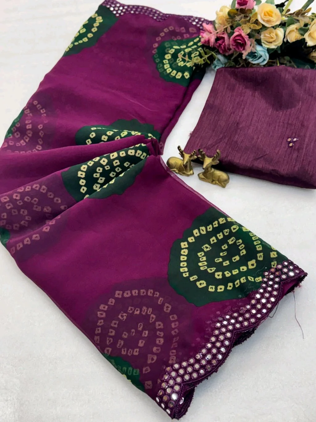 Bandhani Print Saree 3