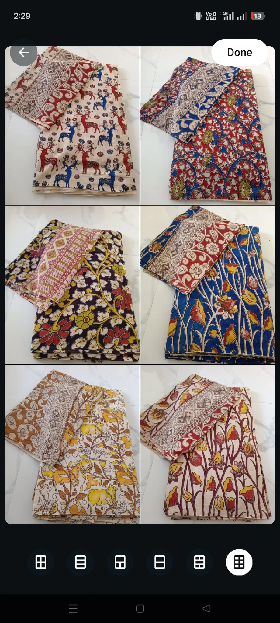 Kalamkari Cotton Unstitched Fabric Sets Top And Duppata 1