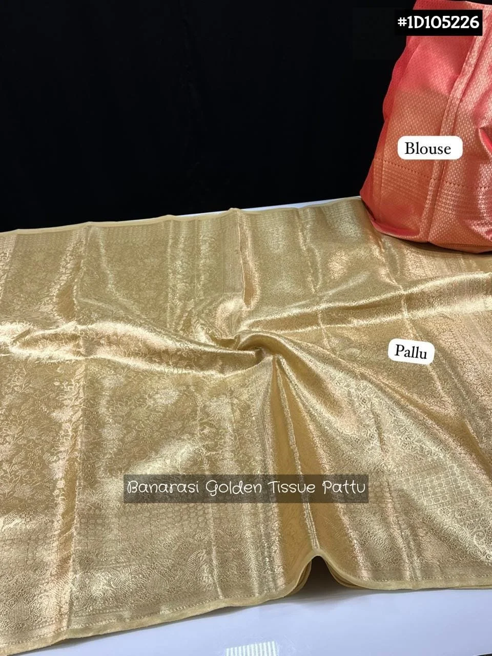 Banarasi Golden Tissue Pattu Saree with Blouse