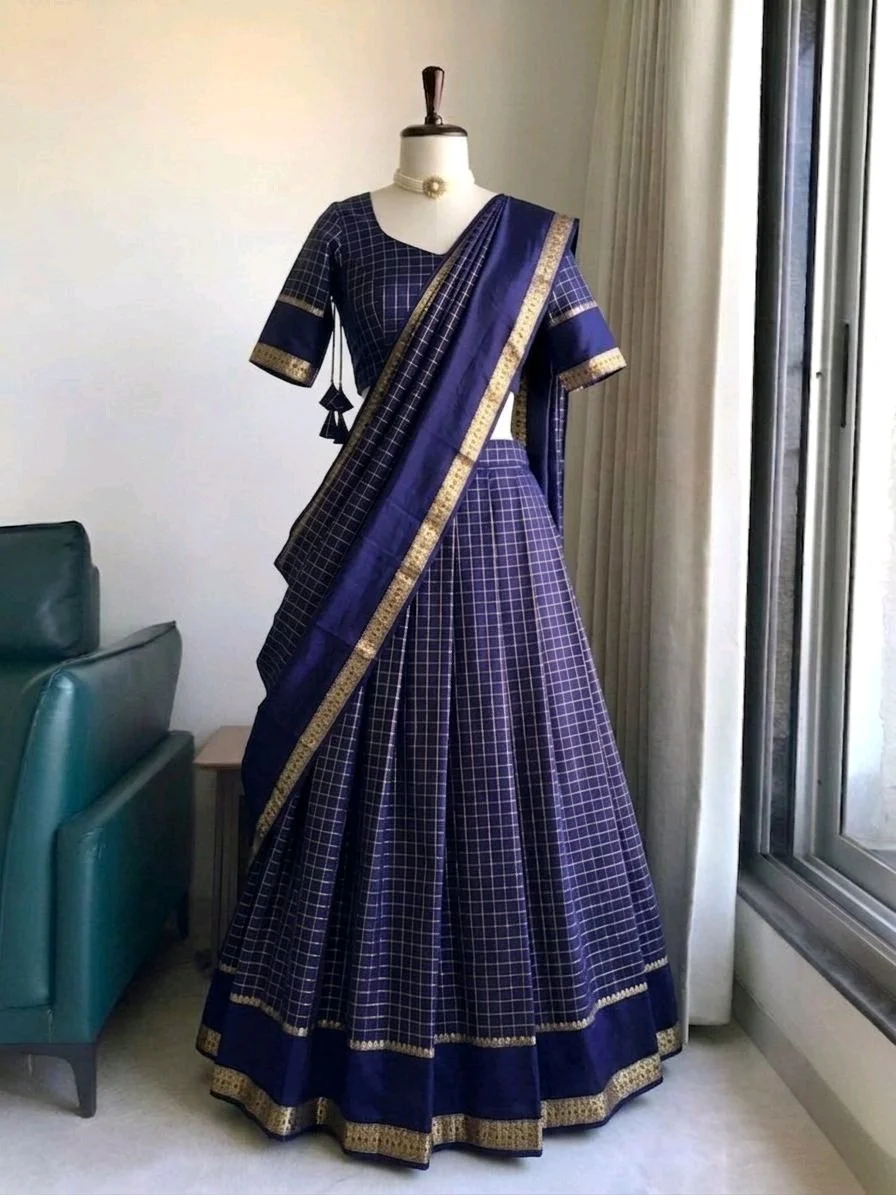 Pure Viscose Georgette Lehenga Choli Set thumbnail 2