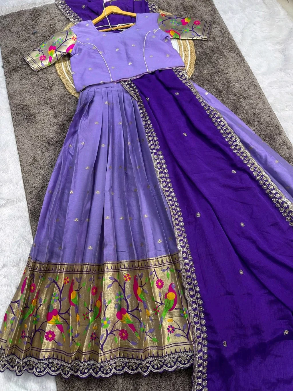 Embroidered Lehenga Choli Set with Dupatta thumbnail 8
