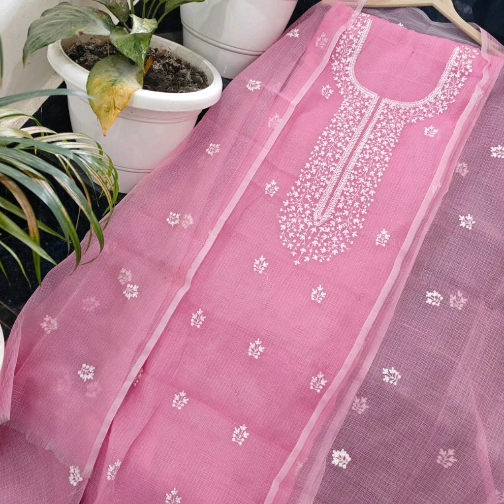 Kota Doria Cotton embroidery work Suits 6