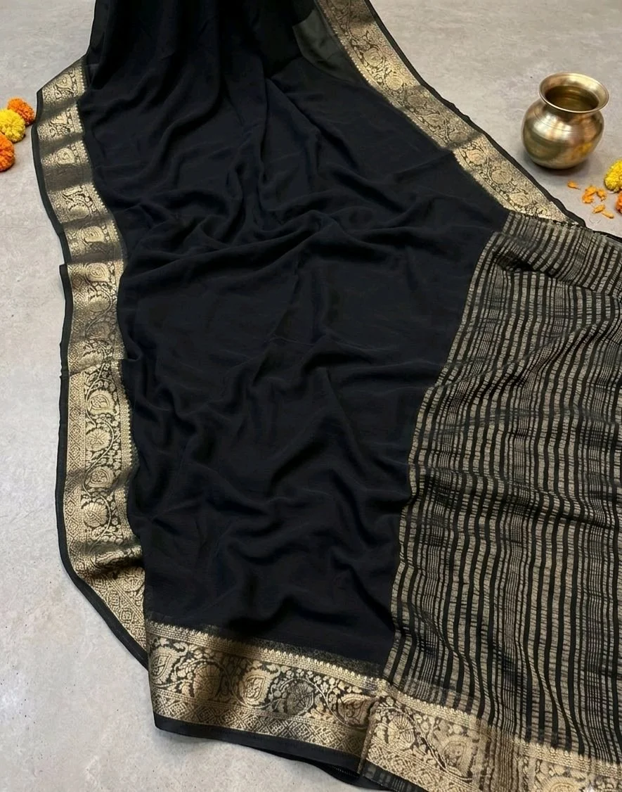 Pure Chiffon Saree 5