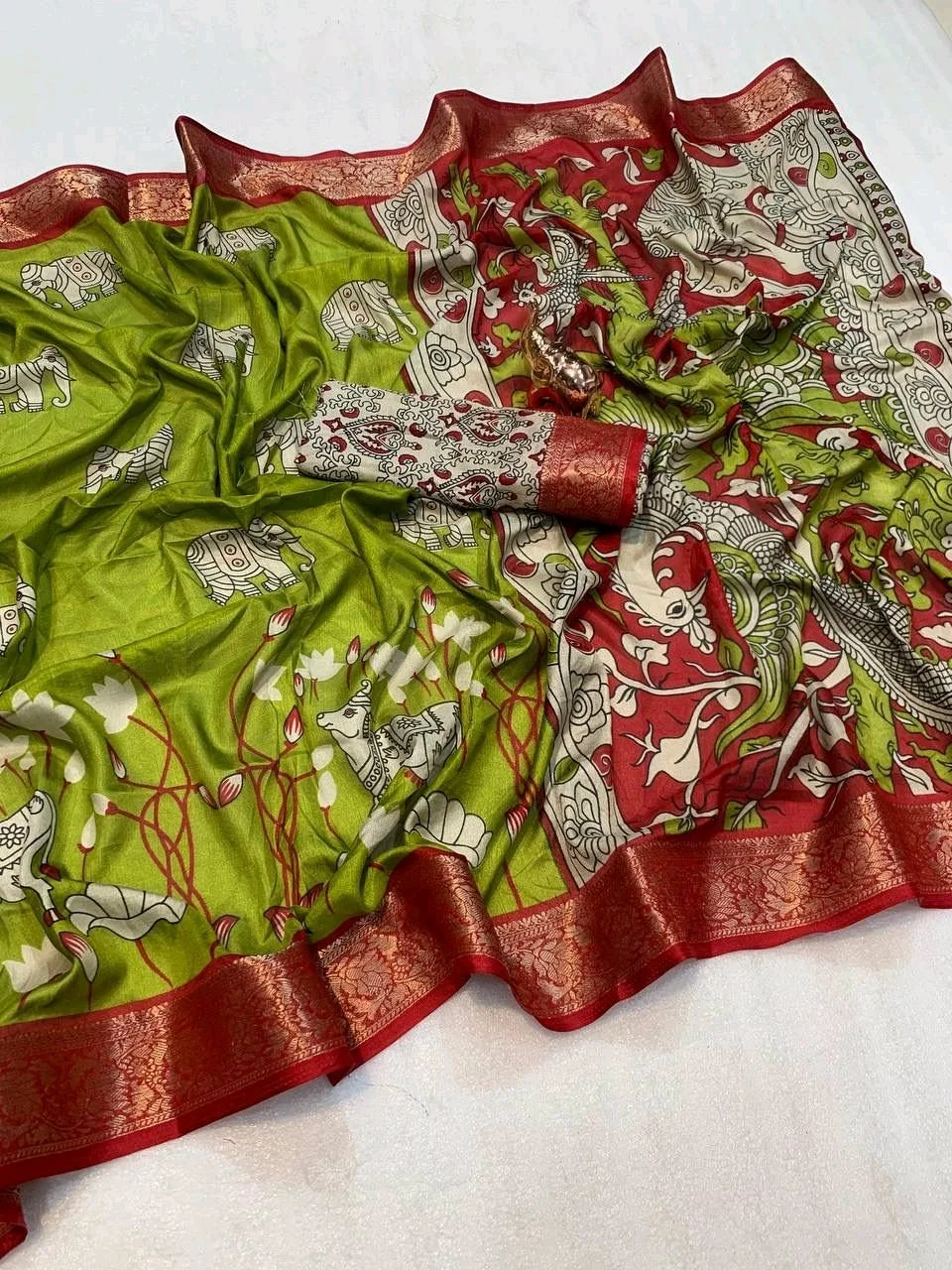 KALKALMKARI MUL MUL SAREES thumbnail 5