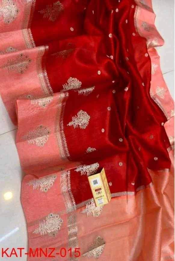 Warm Silk Dyed Banarasi Sarees thumbnail 3
