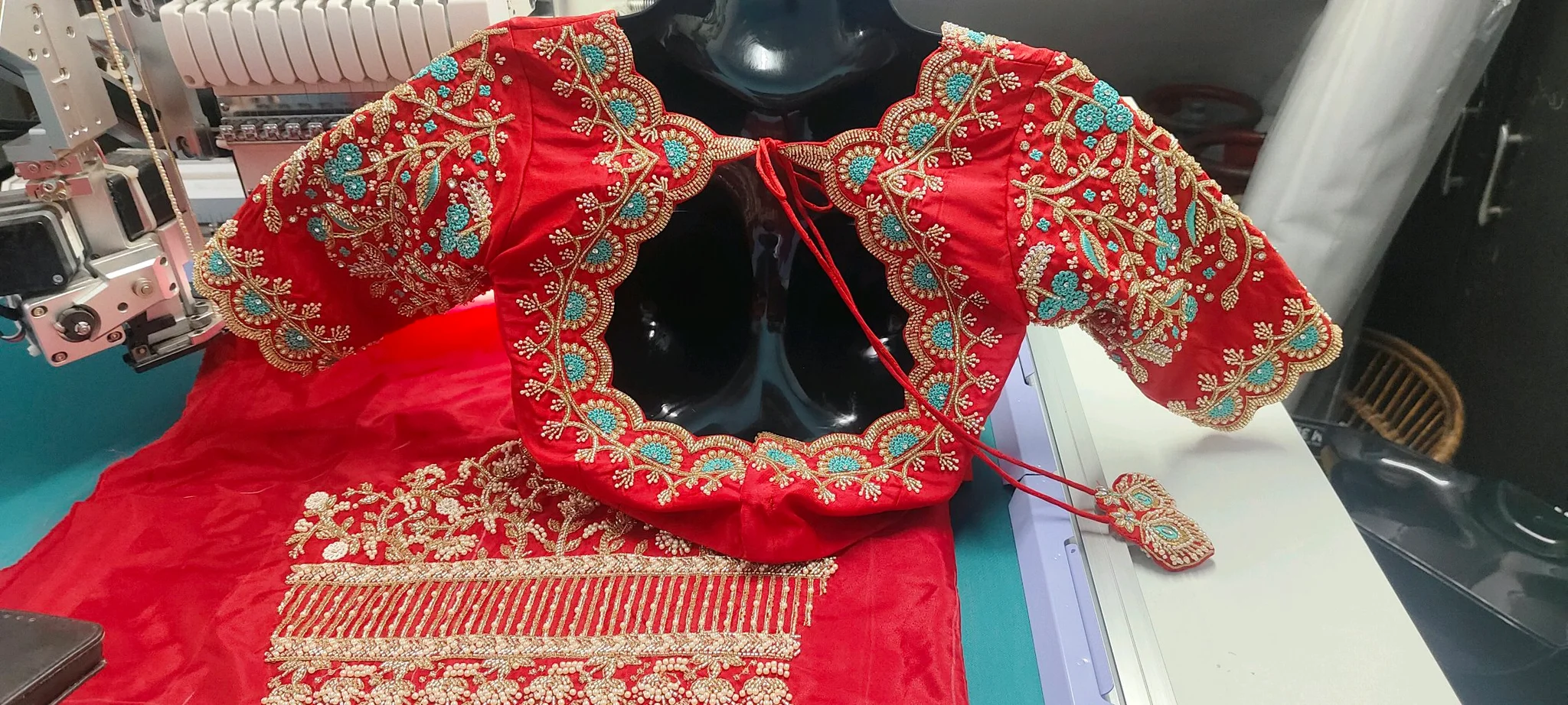 computer maggam work In Bridal Works thumbnail 3