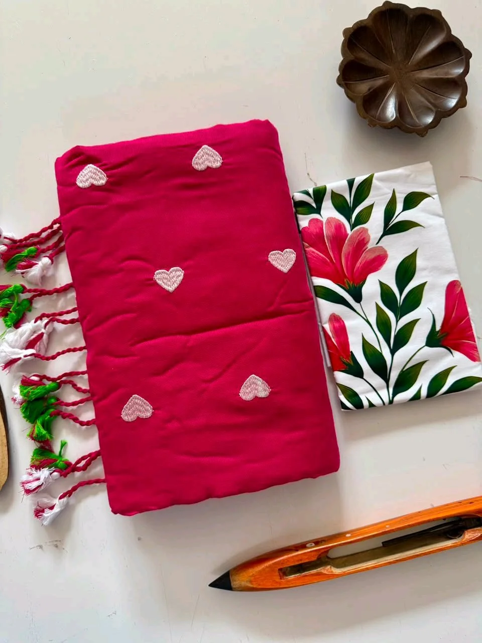 Khadi Embroidery Saree 10