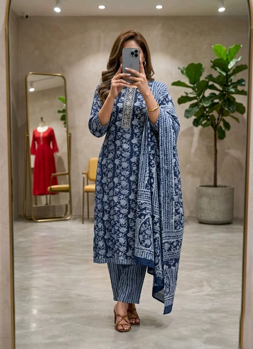 3-piece Suit Set with Dupatta thumbnail 2