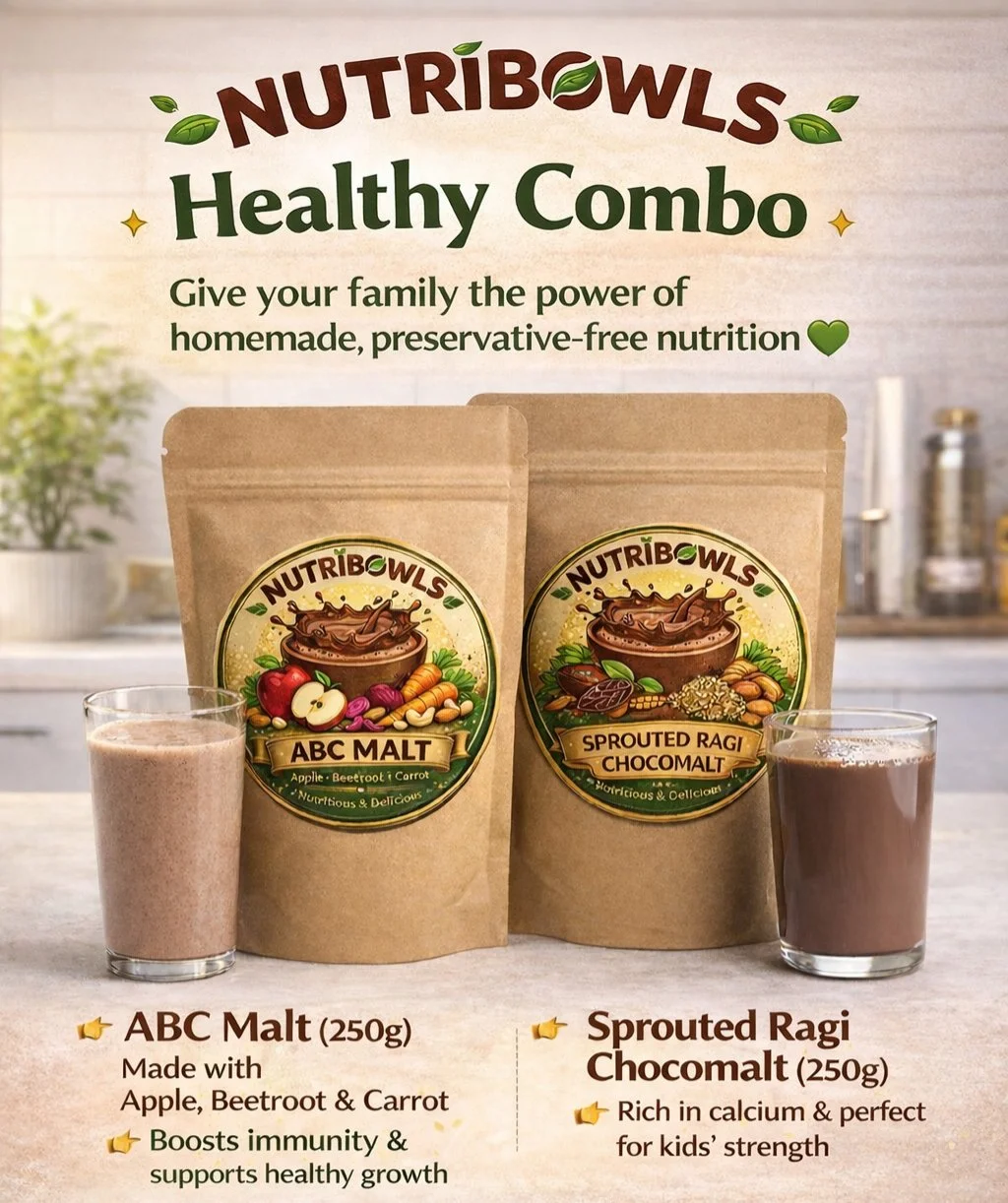 Nutribowls Healthy Combo ABC Malt and Sprouted Ragi Chocomalt