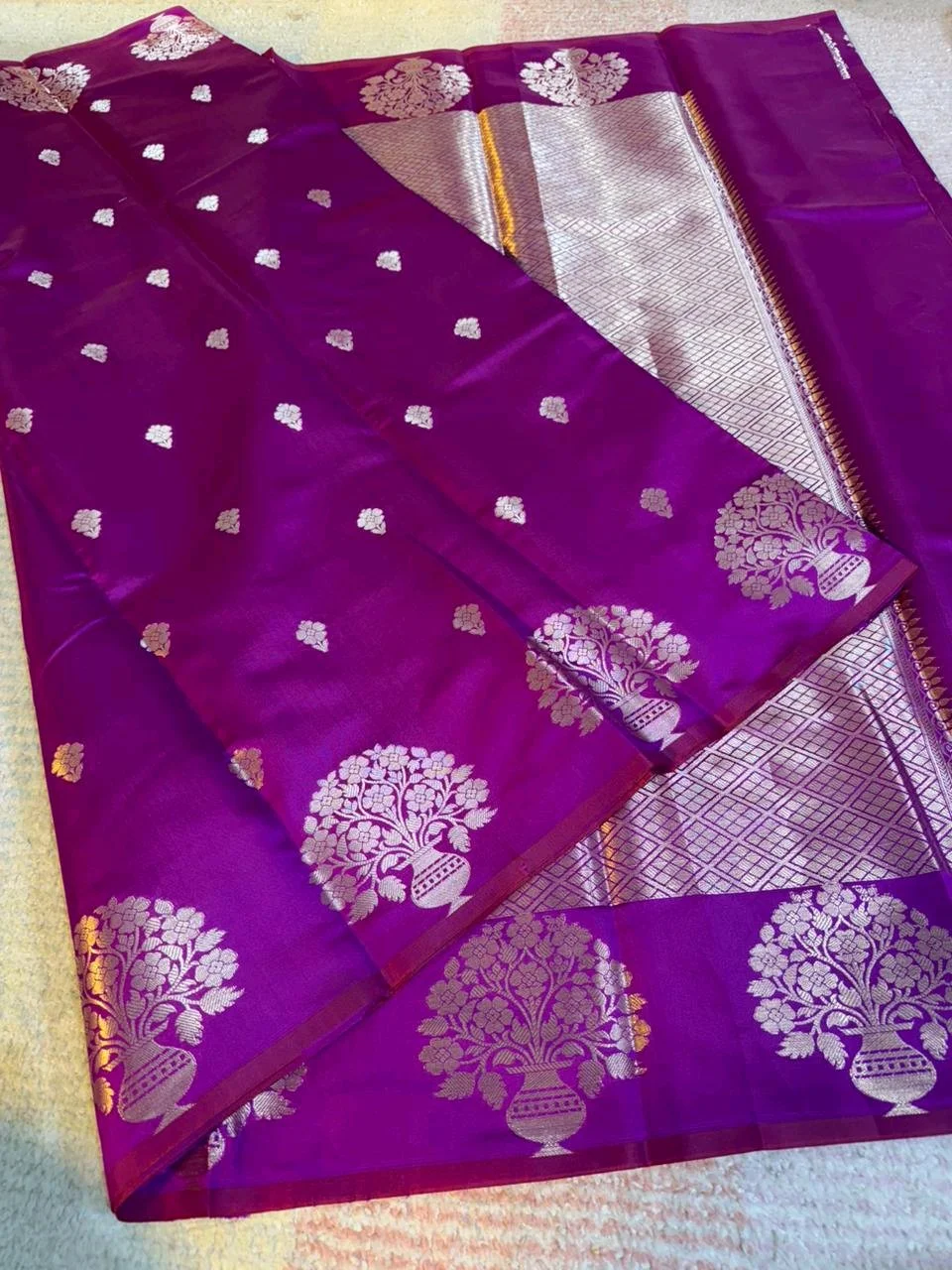 Semi Katan Soft Silk Sarees 9
