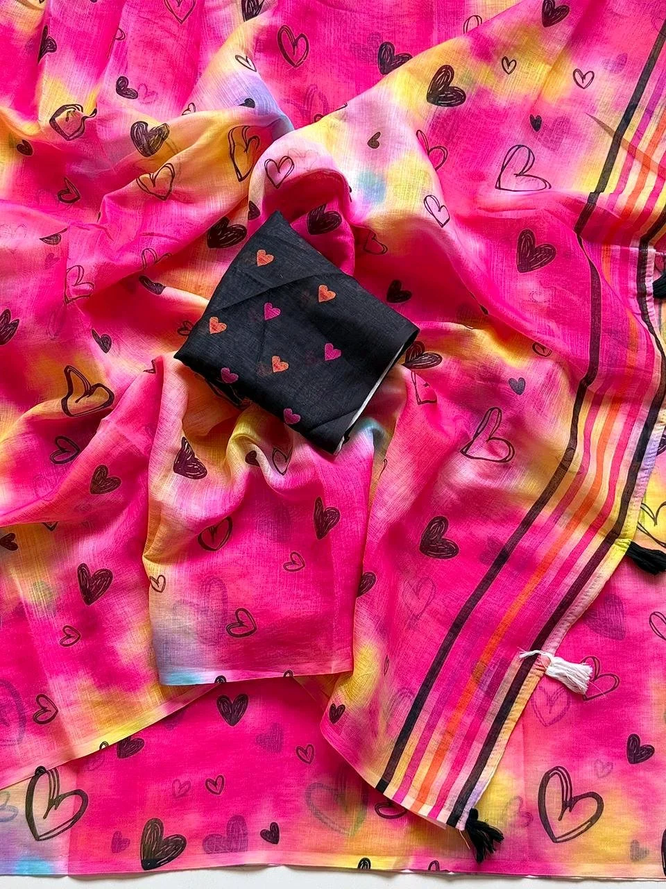 Soft Leninn Saree 4