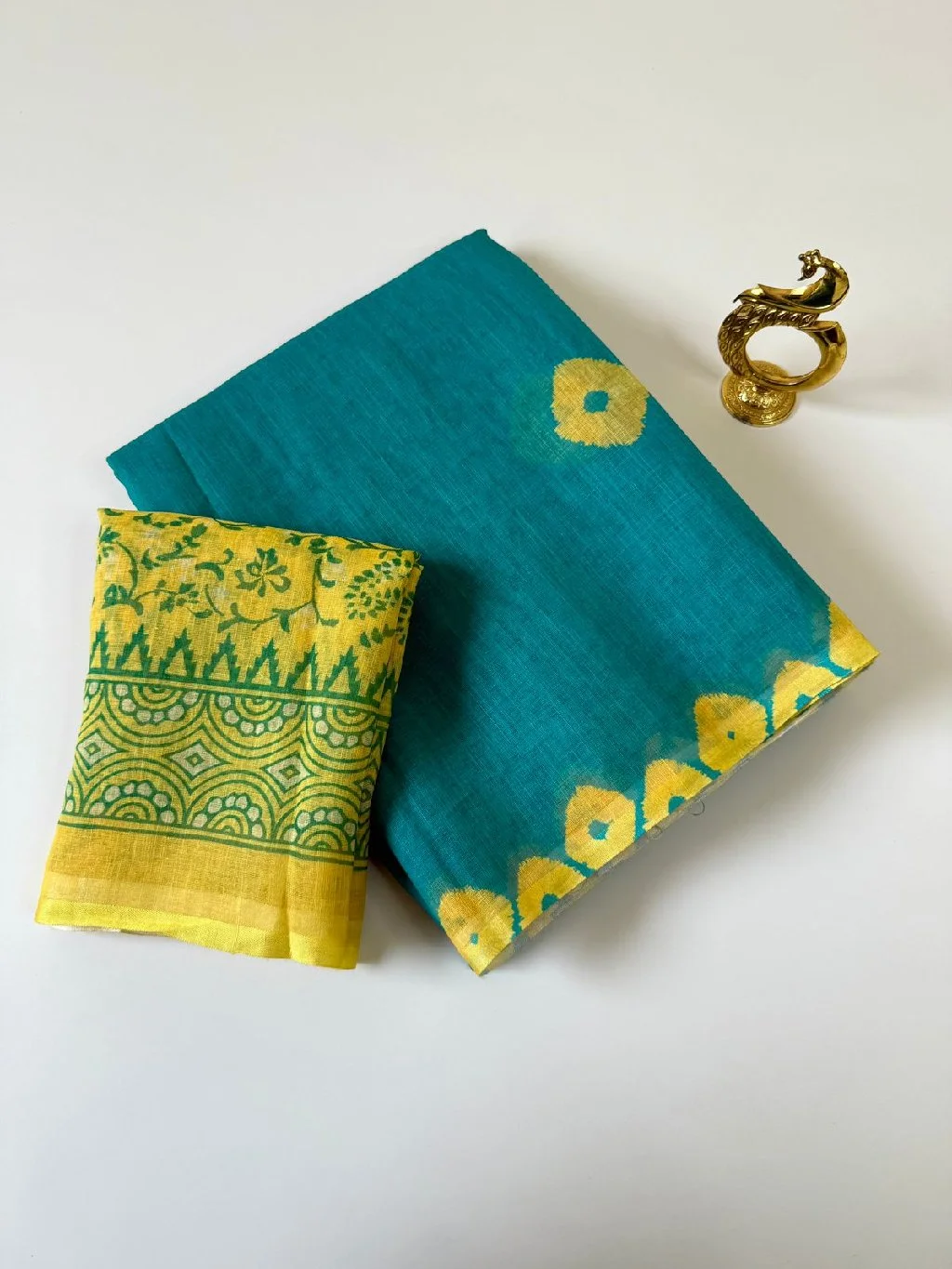 Linin Cotton Saree thumbnail 3