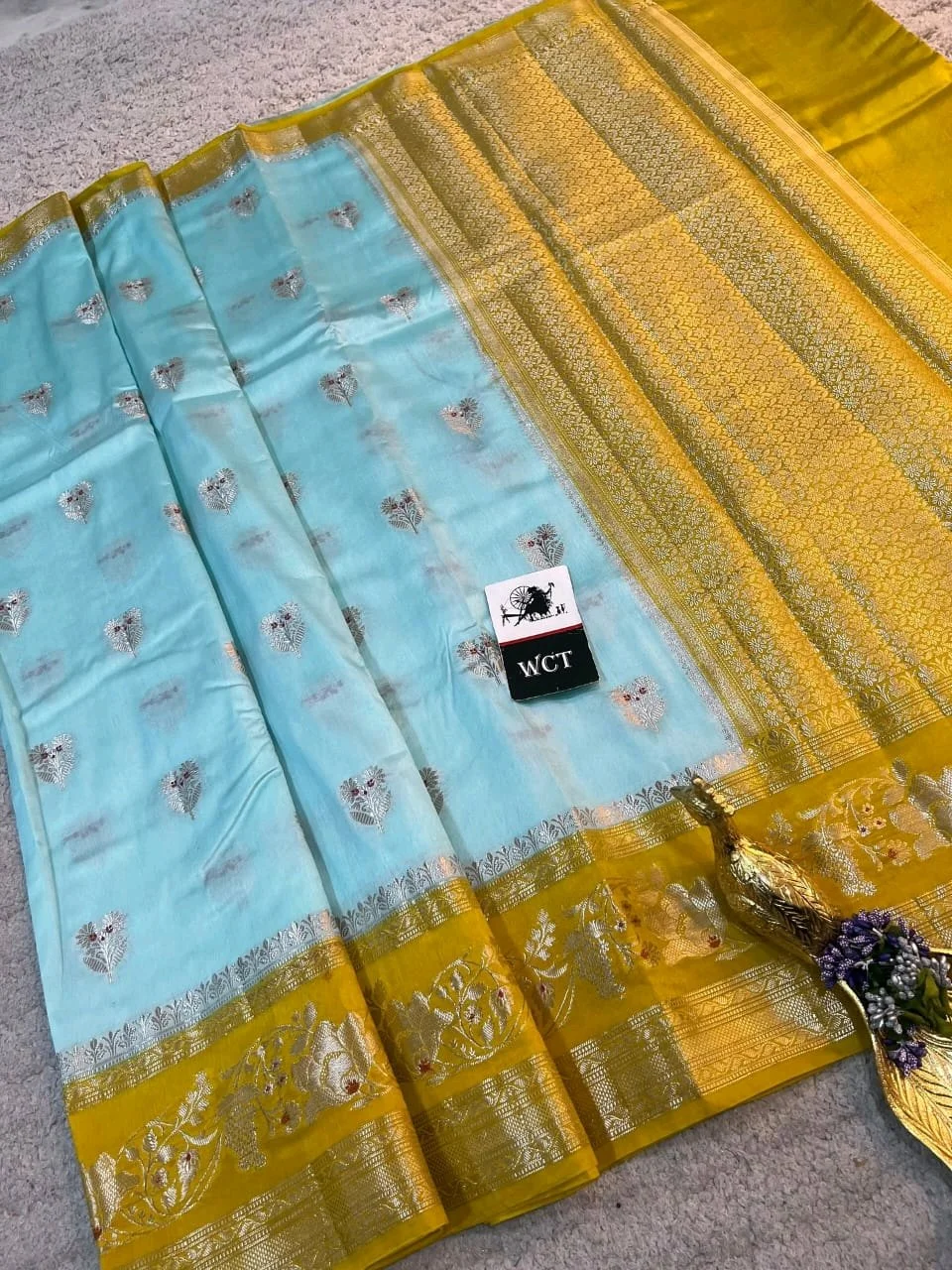 Semi raw Mango Sarees 8