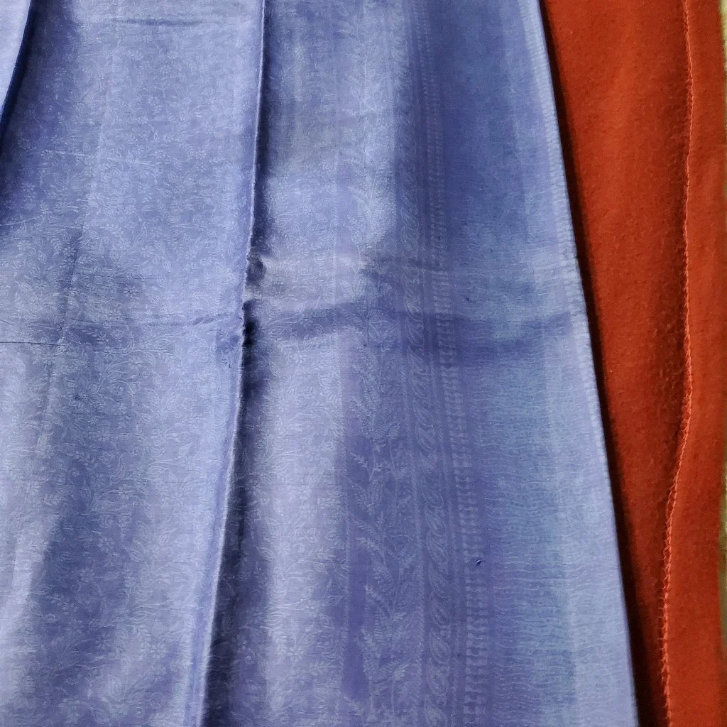 Purple Floral Weave Pure Silk సెల్ఫ్ Design Saree thumbnail 3