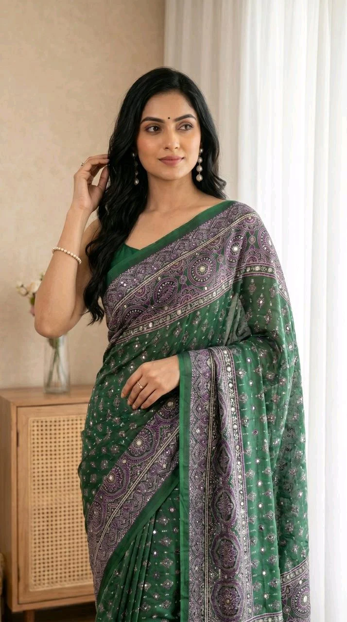 Ajarakh Saree thumbnail 8