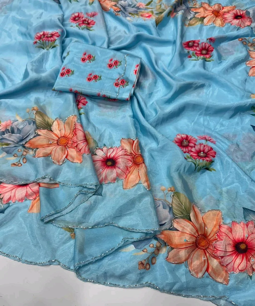Soft Chiffon Silk Sarees thumbnail 4
