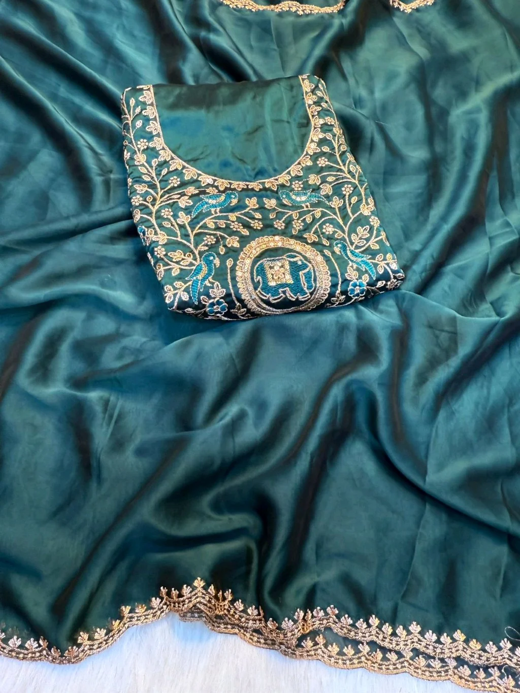 Soft Rangoli Silk Saree thumbnail 5