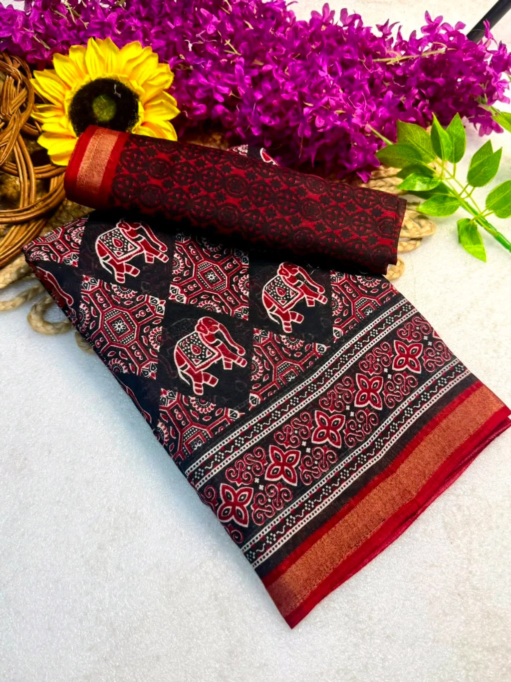 Soft Mul Mul Cotton Viscose Sarees 6