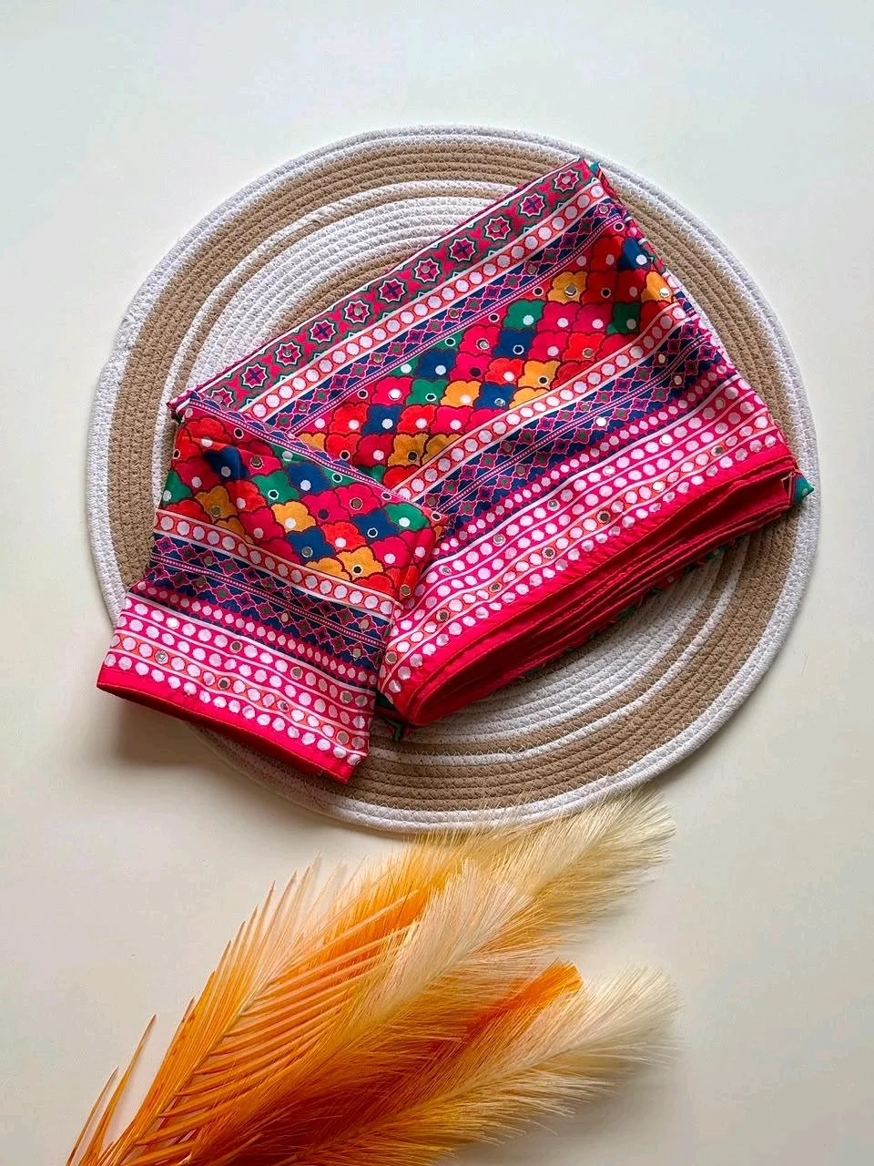 Mirror Patola Saree thumbnail 8