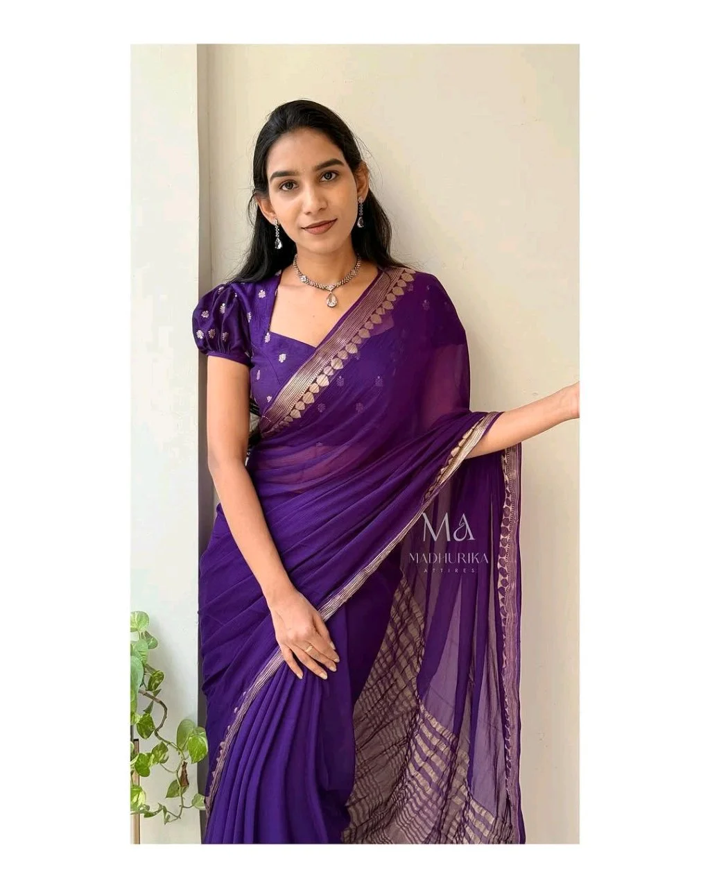 VISCOSE Georgette Saree 6