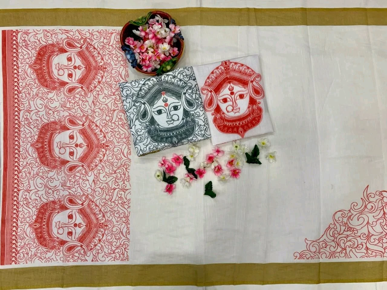 Linen Cotton Sarees 4