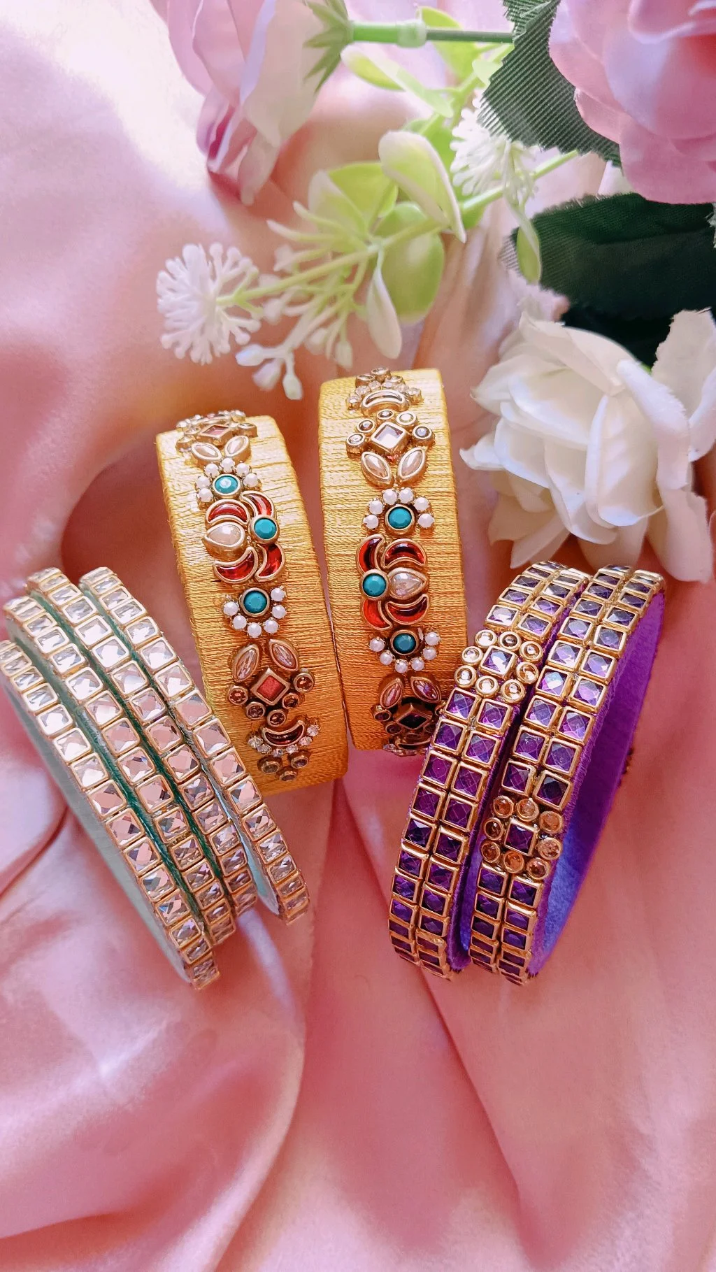 Assorted Traditional Indian Bangle Collection