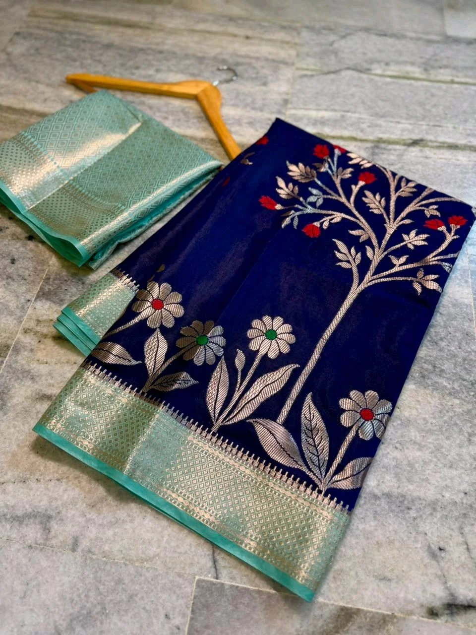 Banarasi Katan Silk Blend Saree 1
