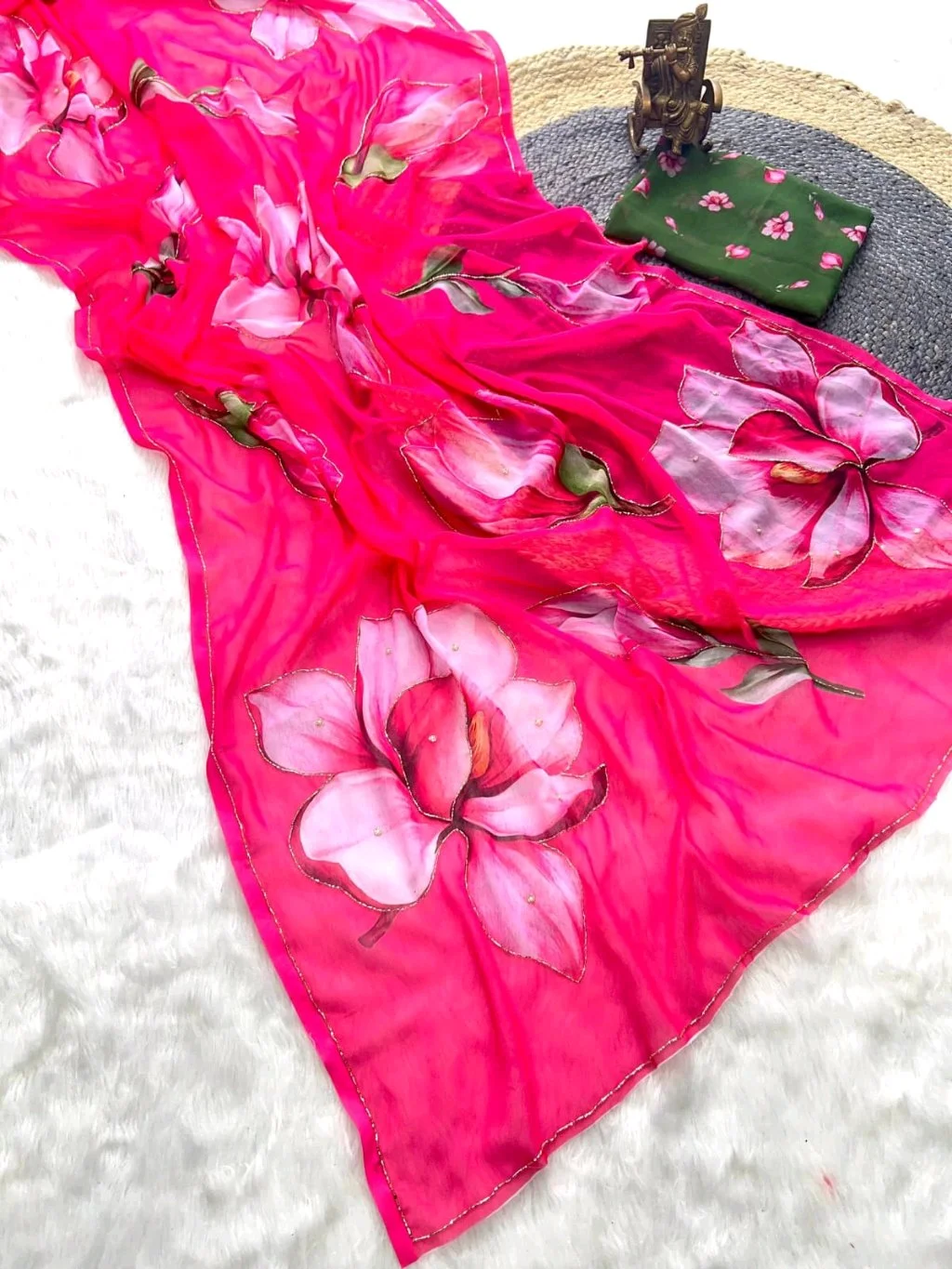 Soft Pure Georgette Saree 3