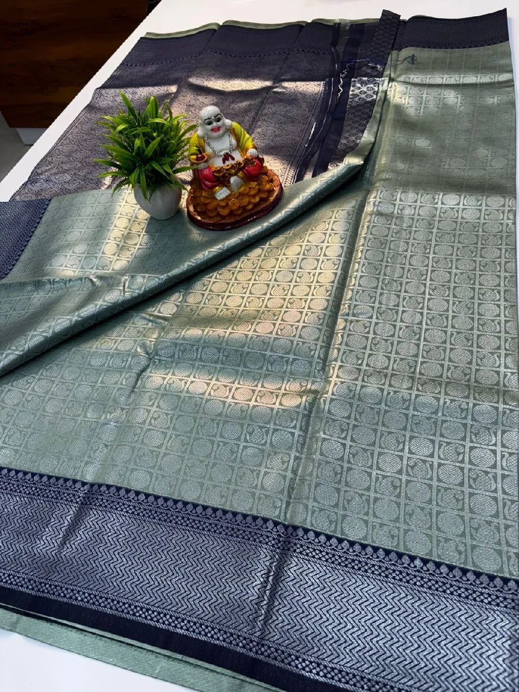 Saree = semi silk sareePrice = 999 rs + shipping thumbnail 3