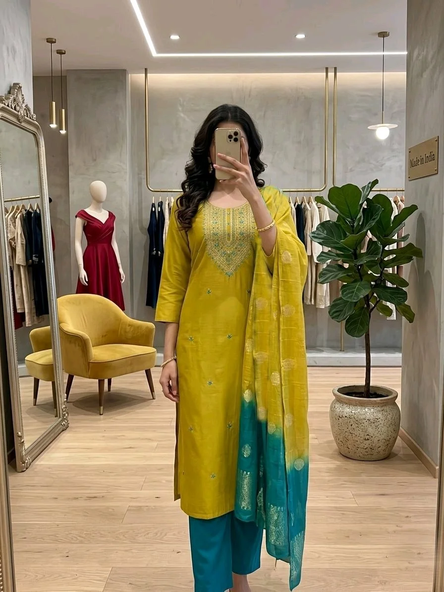 Manvi Kurta Set with Dupatta 8