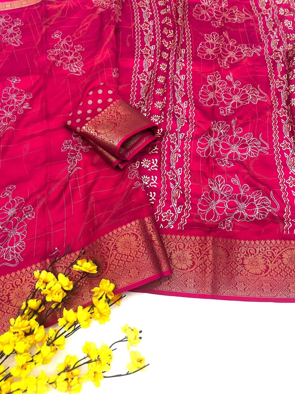 Ajrakh Designer Saree thumbnail 8