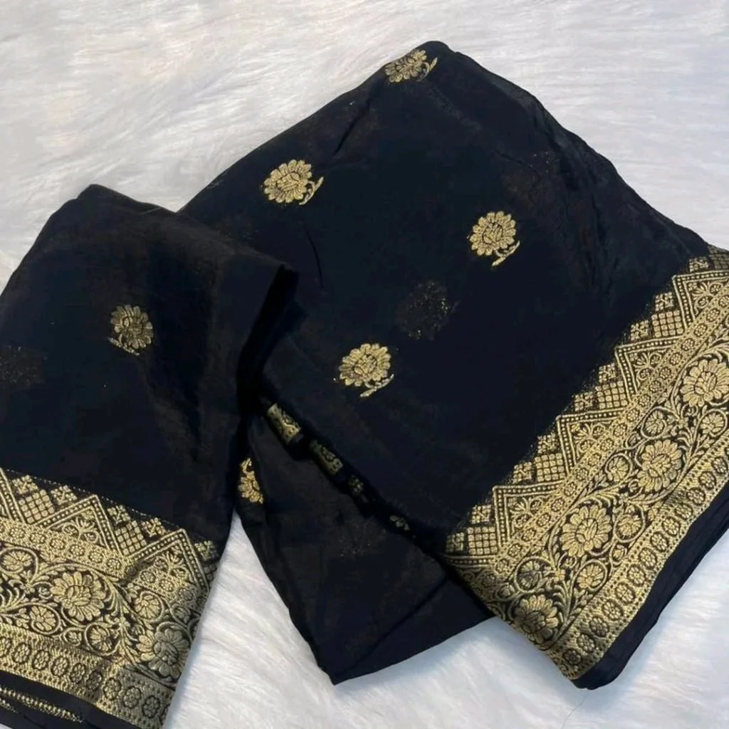 Pure Soft Viscose Crepe Silk Saree