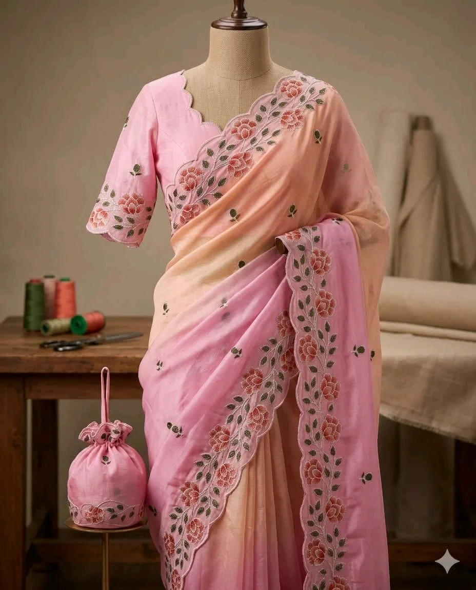 Chinnon Pedding Saree thumbnail 9