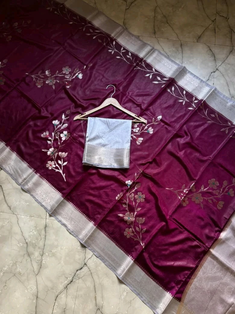 Katan Raw Mango Sarees 7
