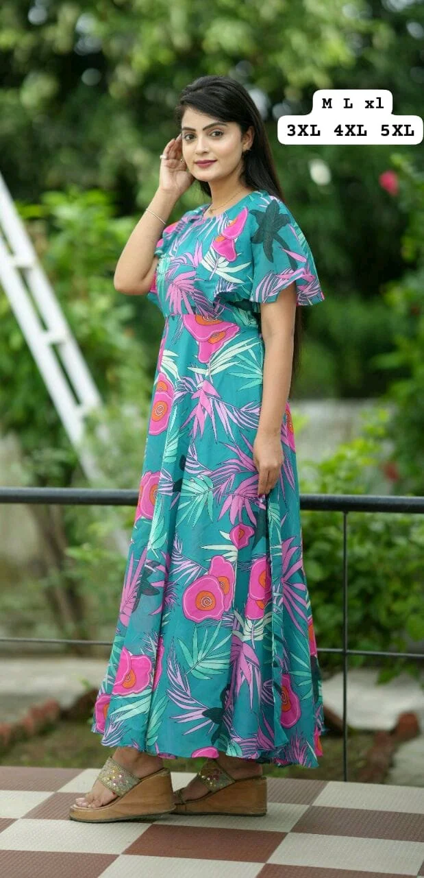 Floral Printed Maxi Dresses thumbnail 3