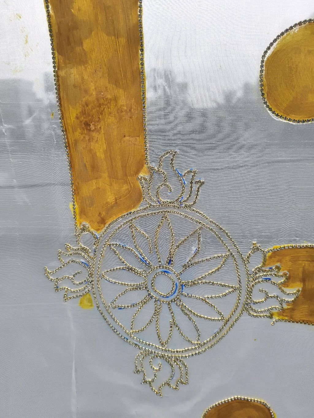 White Swastika and Vaishnava Symbols Adduthera For Indian Weading, thumbnail 4