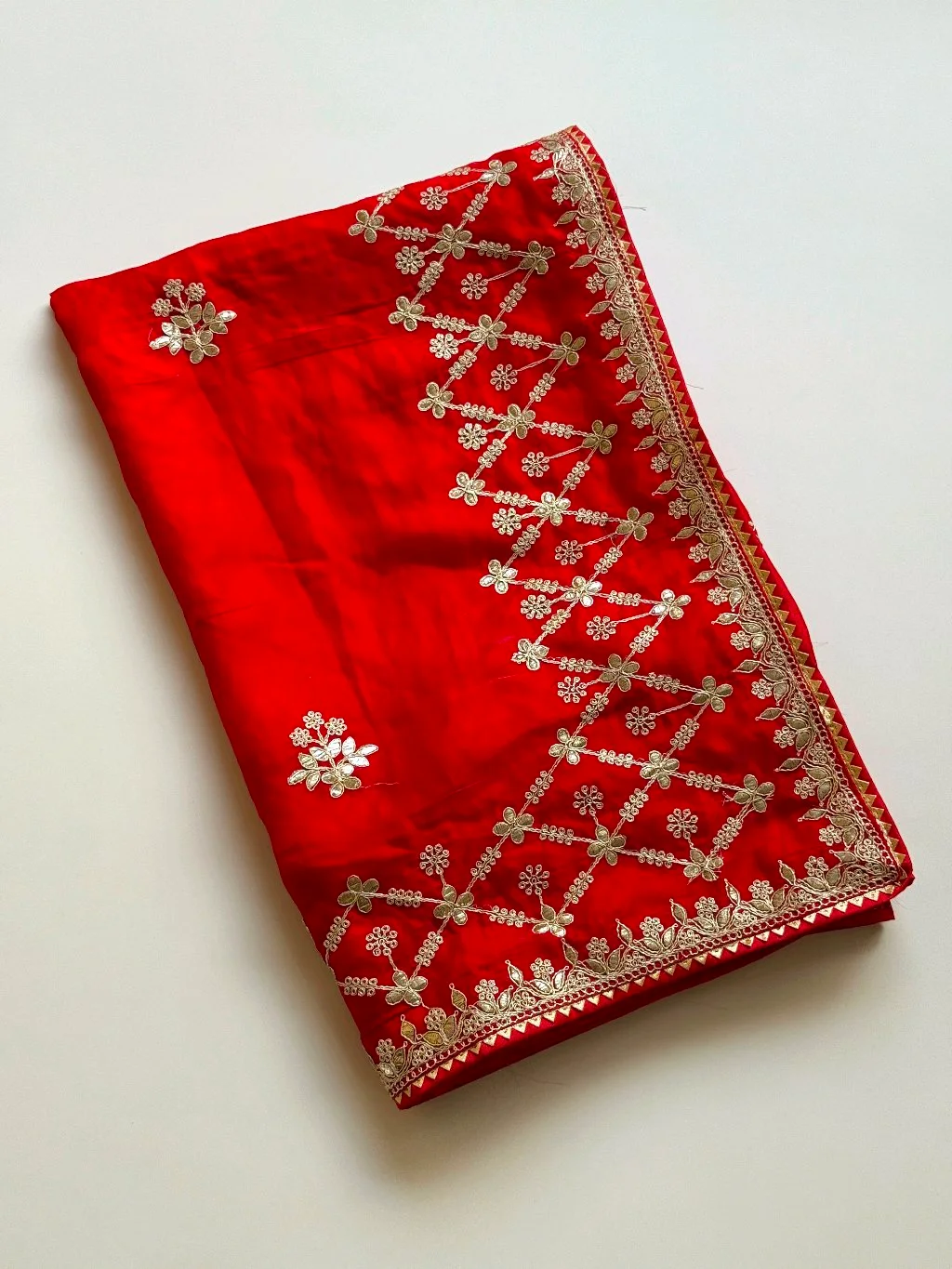 Fandy Sattin Fabric With Heavy Embroidery Work Saree 1