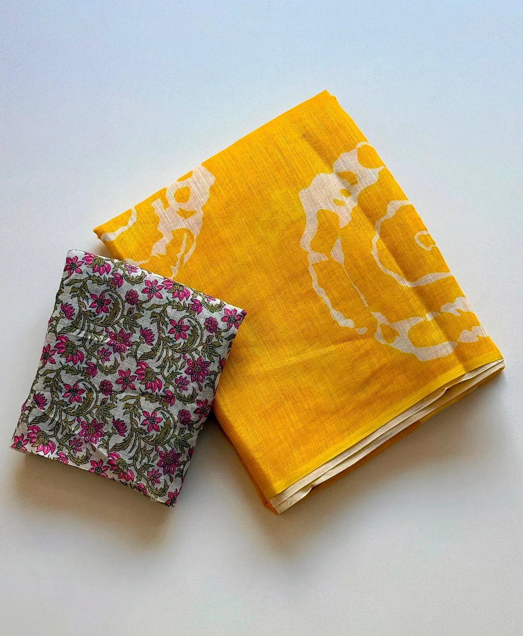 Soft Cotton Lenin Abstract Floral Print Fabric thumbnail 10