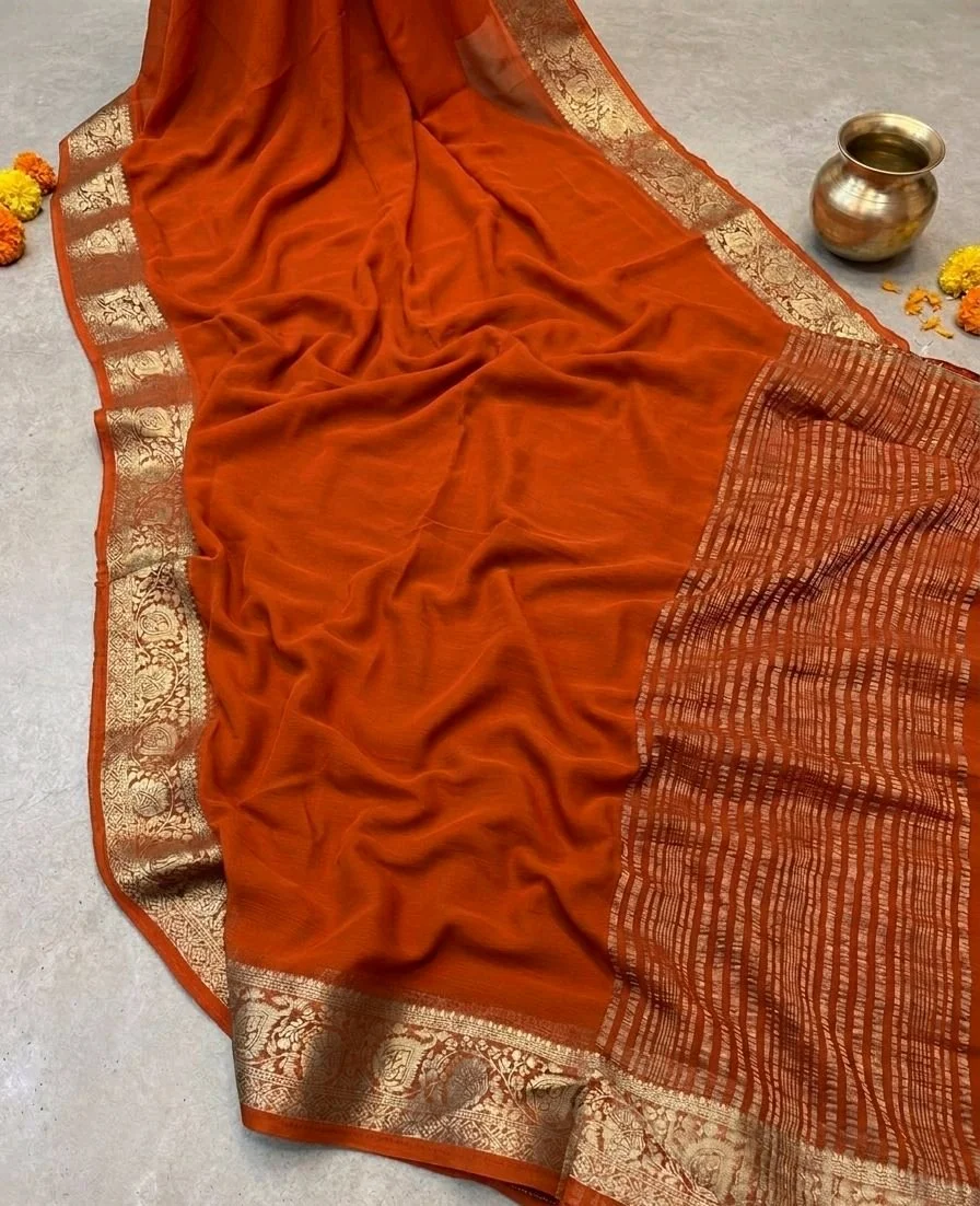 Pure Chiffon Saree 6