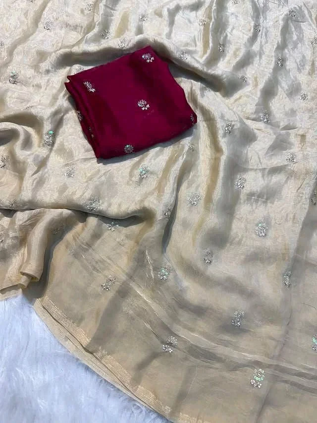 Satin Duel Shade Sarees 9