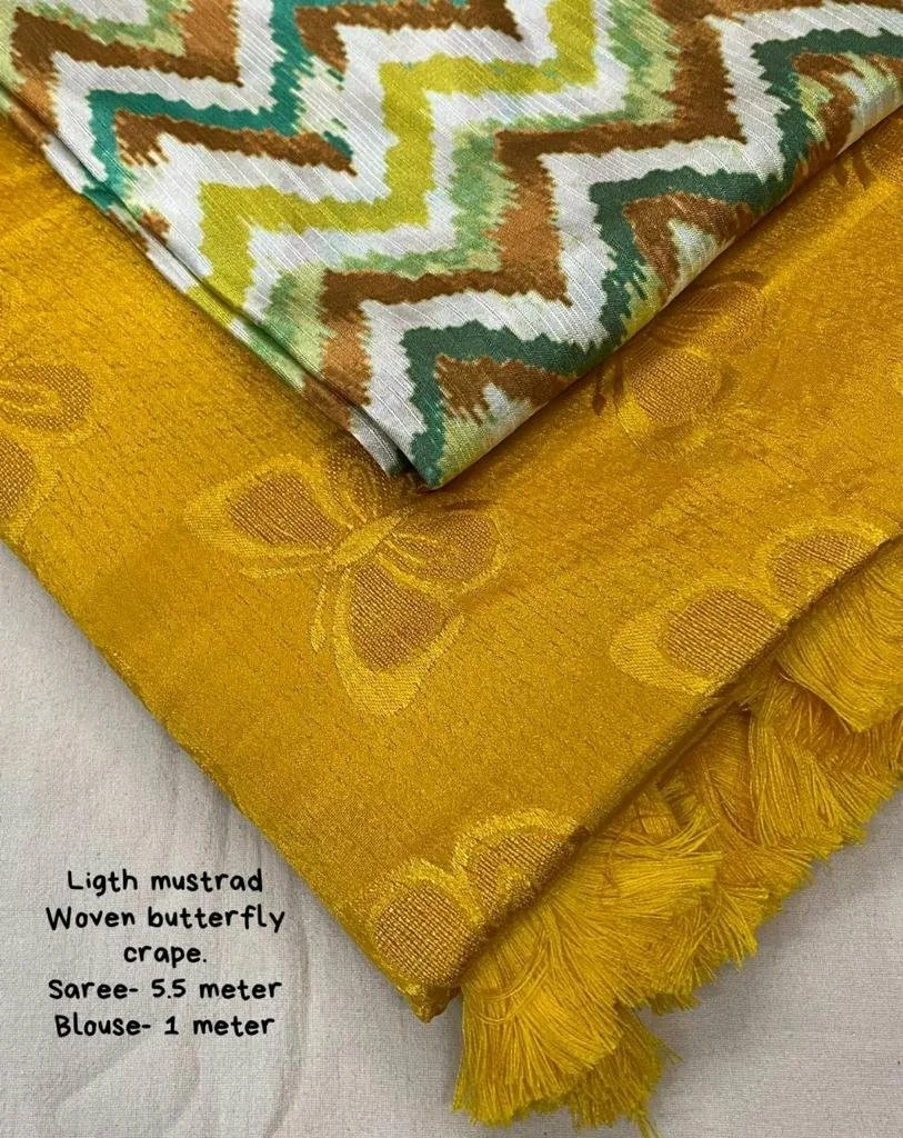 Bombay Crepe Sarees thumbnail 3
