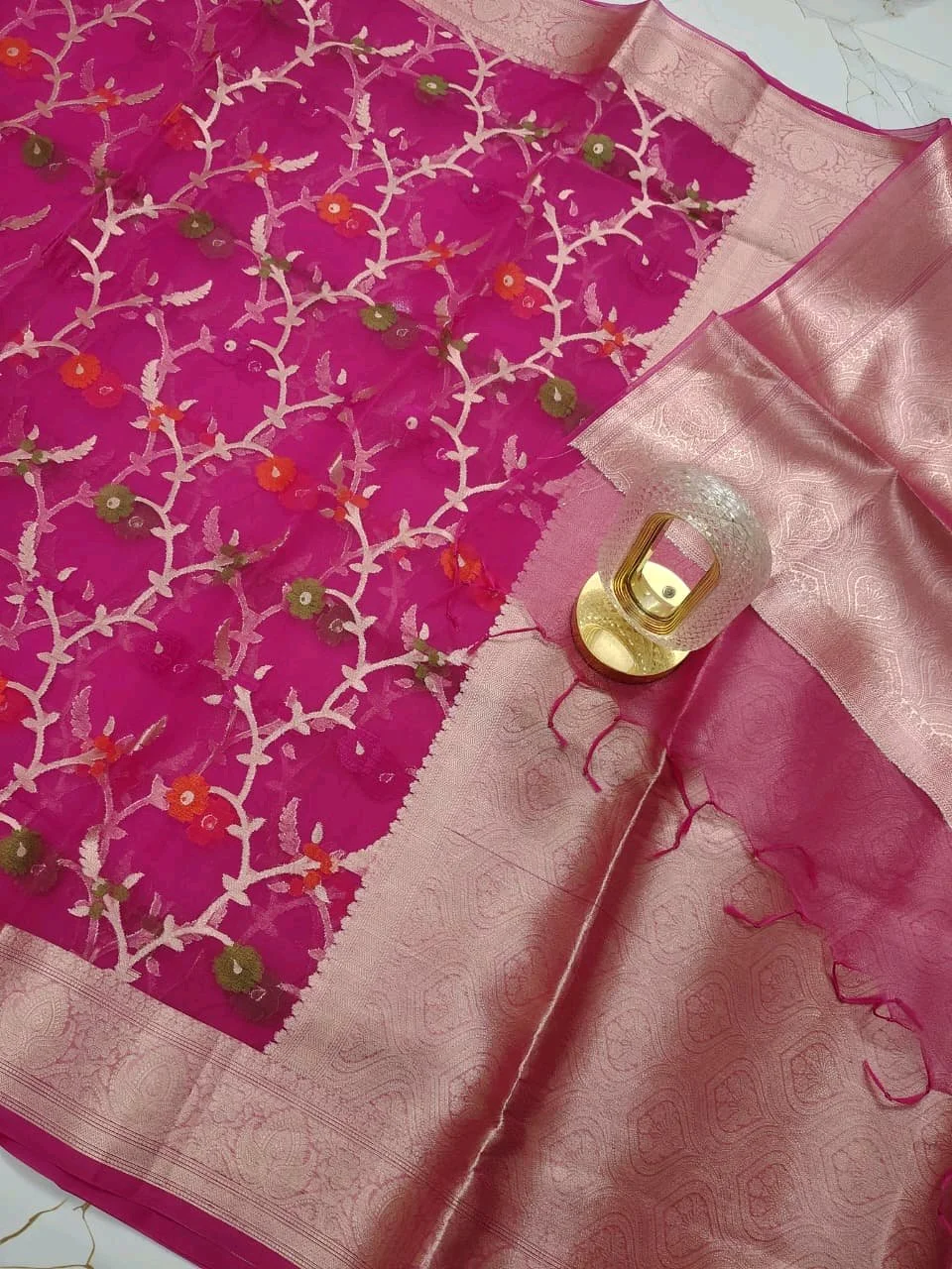 Kora Organza Silk Saree thumbnail 8
