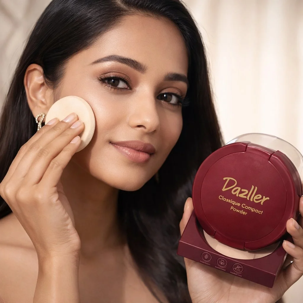Dazller Classique Compact Powder, 8016 cream-light skin tones shade 3