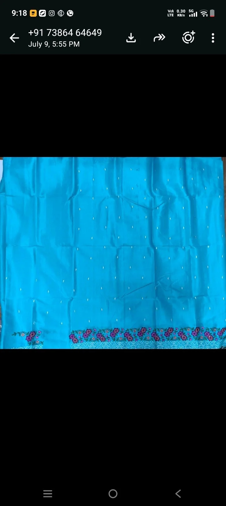 Embroidered Floral Border Stoles thumbnail 4