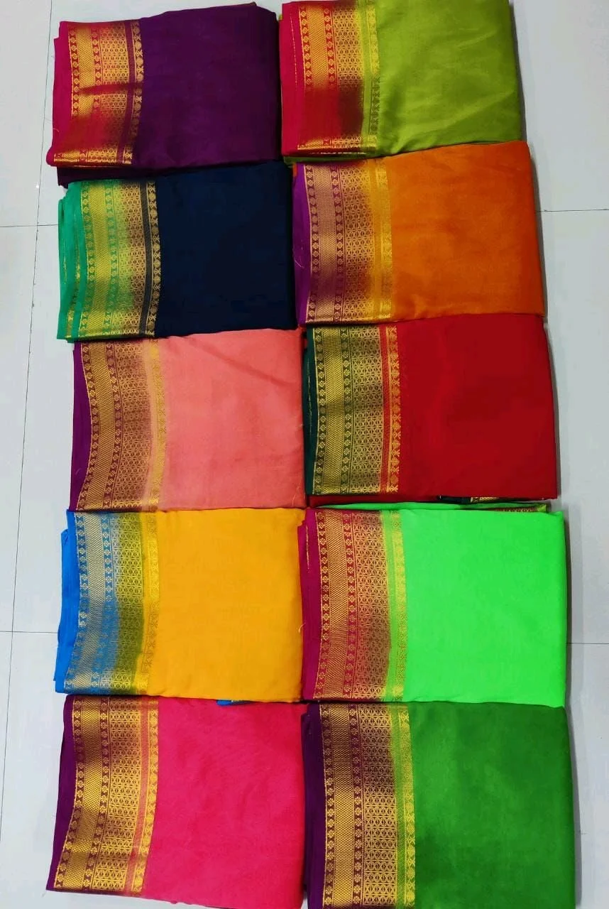 SEMI MYSORE CREPE SAREE 10
