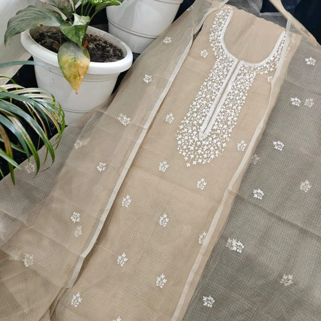 Kota Doria Cotton embroidery work Suits 10