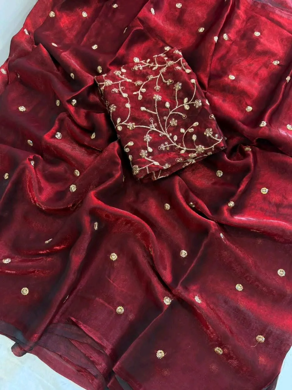Space Satin Saree 10