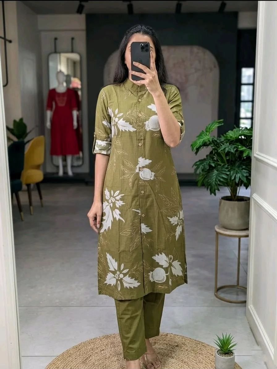 Floral Print Kurta Set with Pants thumbnail 2