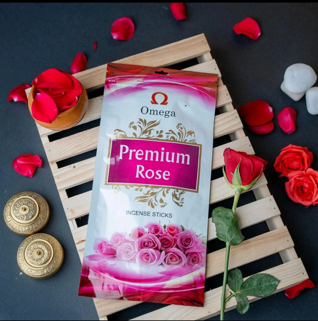 Omega Premium Rose Incense Sticks