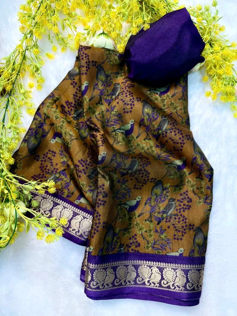 Soft Black Dola Silk Saree with Maroon Zari Border 4